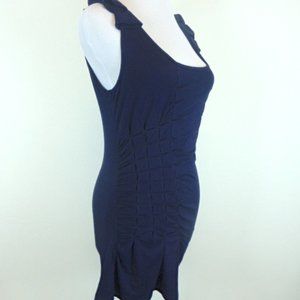 BARASCHI navy blue stretch mini dress S